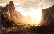 Bierstadt, Albert Looking Down the Yosemite Valley Spain oil painting artist
